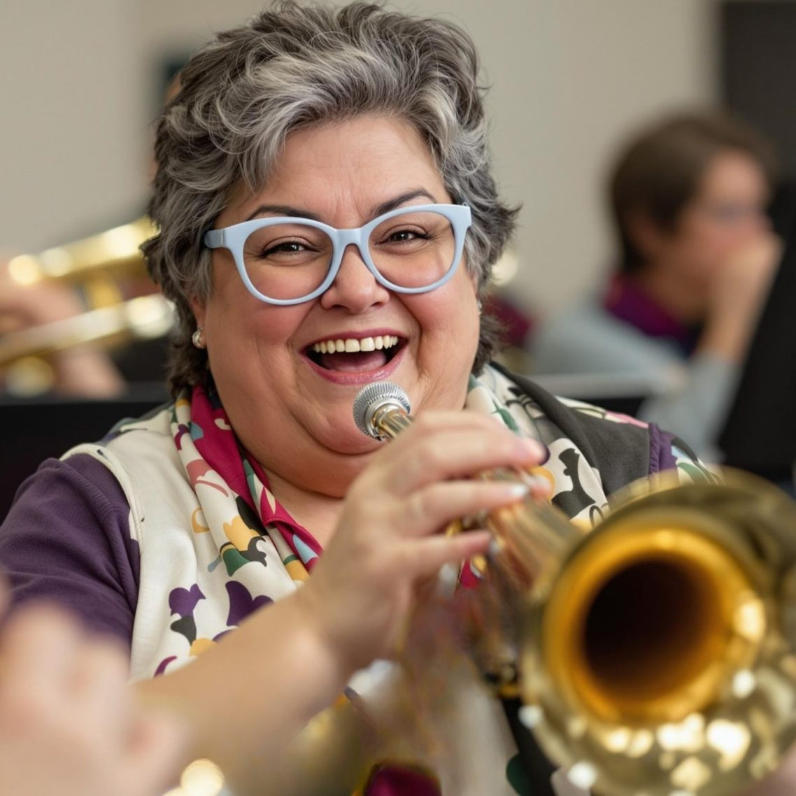 Diane, now back to making the music she loves. A triumph over diabetic retinopathy.